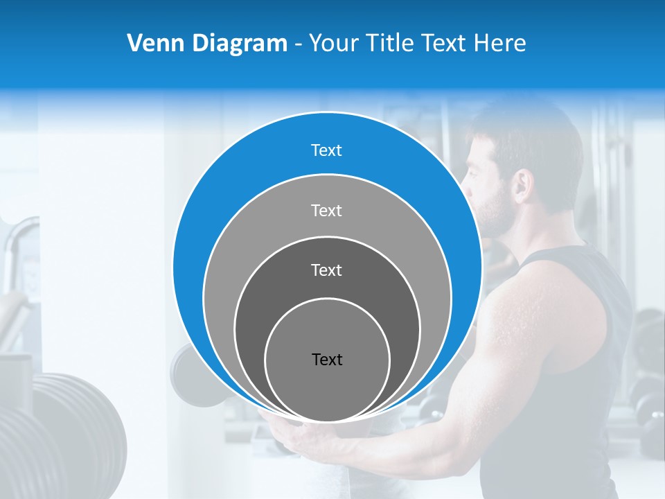 Athlete Male Weight PowerPoint Template