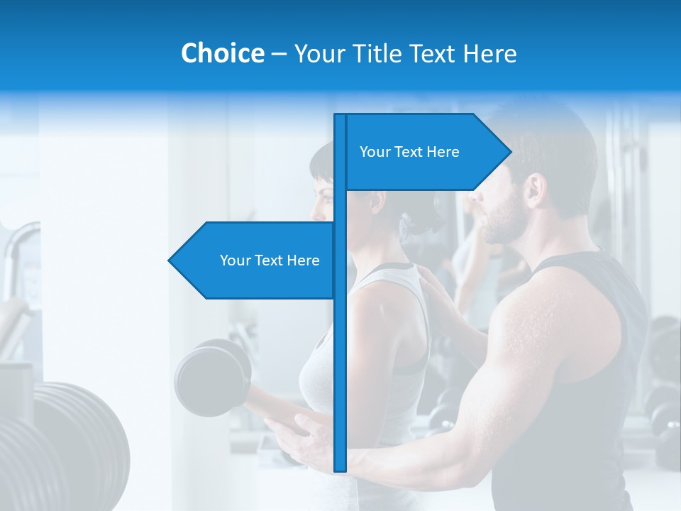 Athlete Male Weight PowerPoint Template