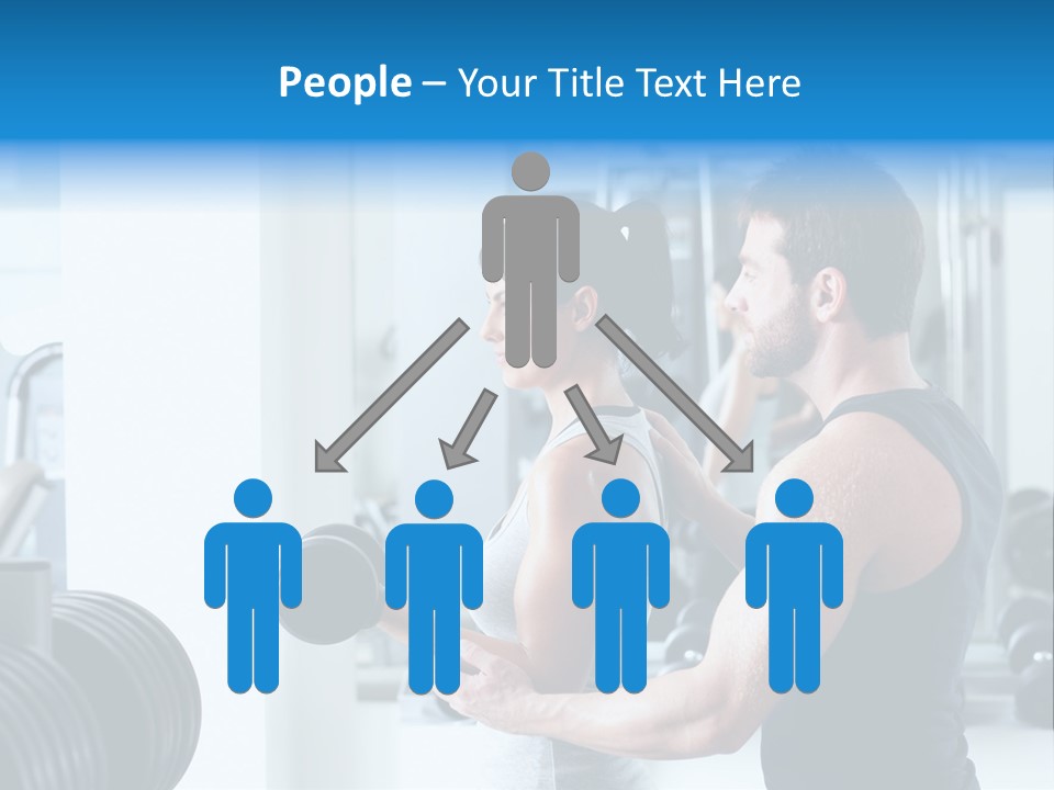 Athlete Male Weight PowerPoint Template