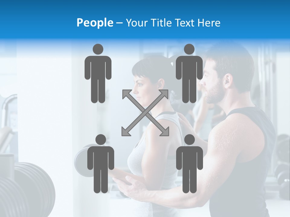 Athlete Male Weight PowerPoint Template