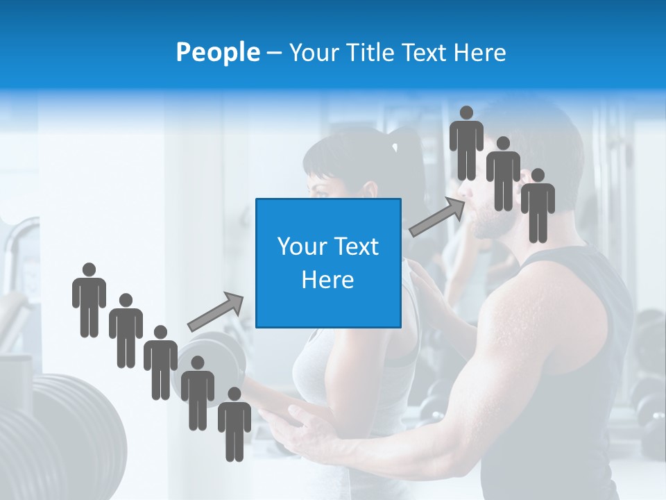 Athlete Male Weight PowerPoint Template