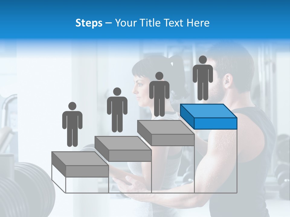Athlete Male Weight PowerPoint Template