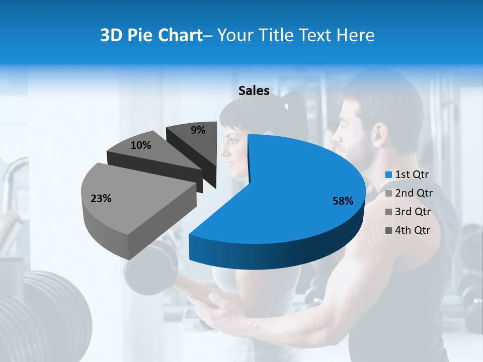 Athlete Male Weight PowerPoint Template