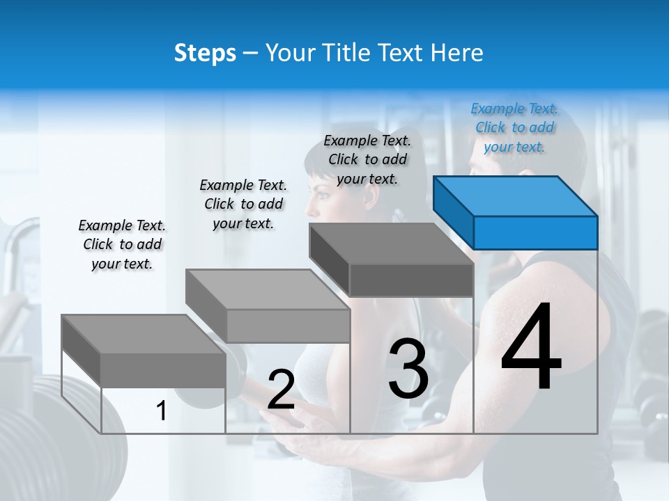 Athlete Male Weight PowerPoint Template