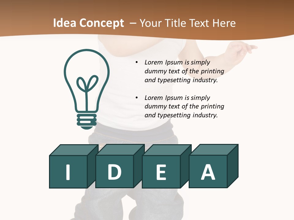 Smile Innocence Happiness PowerPoint Template