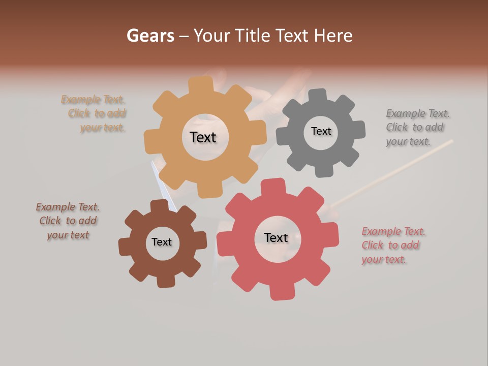 Hand Popular Choral PowerPoint Template