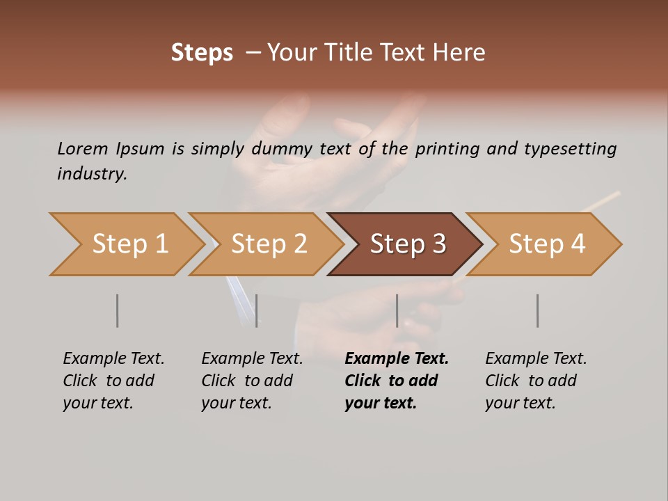 Hand Popular Choral PowerPoint Template