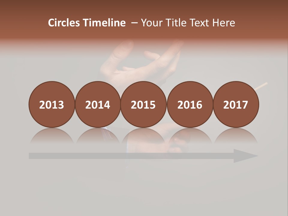 Hand Popular Choral PowerPoint Template