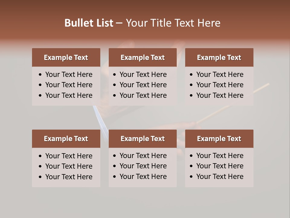 Hand Popular Choral PowerPoint Template
