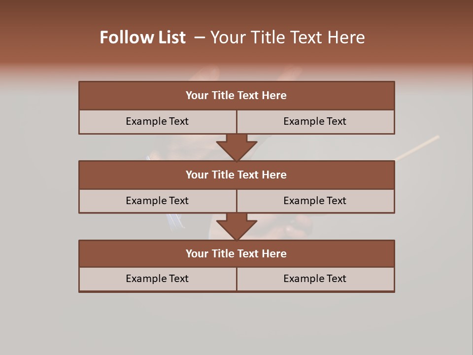 Hand Popular Choral PowerPoint Template