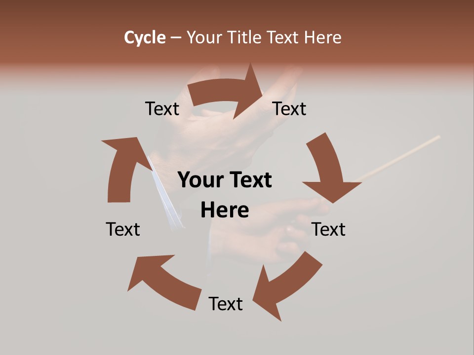 Hand Popular Choral PowerPoint Template