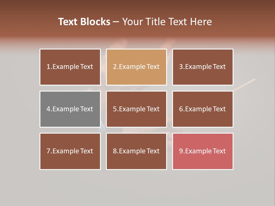 Hand Popular Choral PowerPoint Template