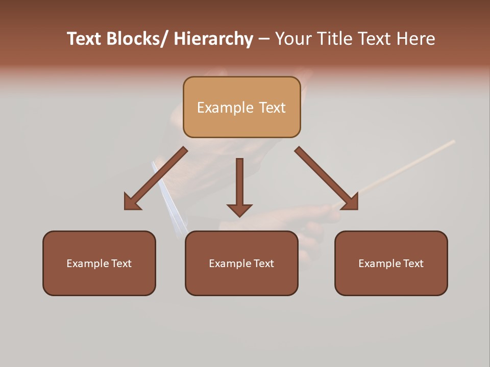 Hand Popular Choral PowerPoint Template