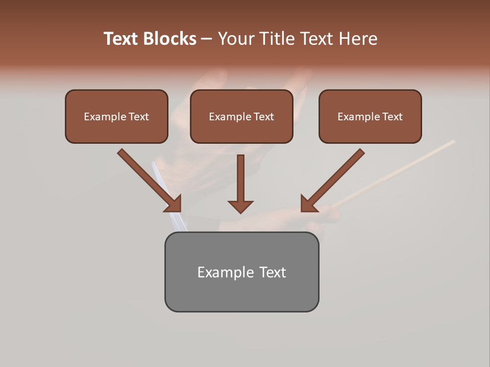 Hand Popular Choral PowerPoint Template