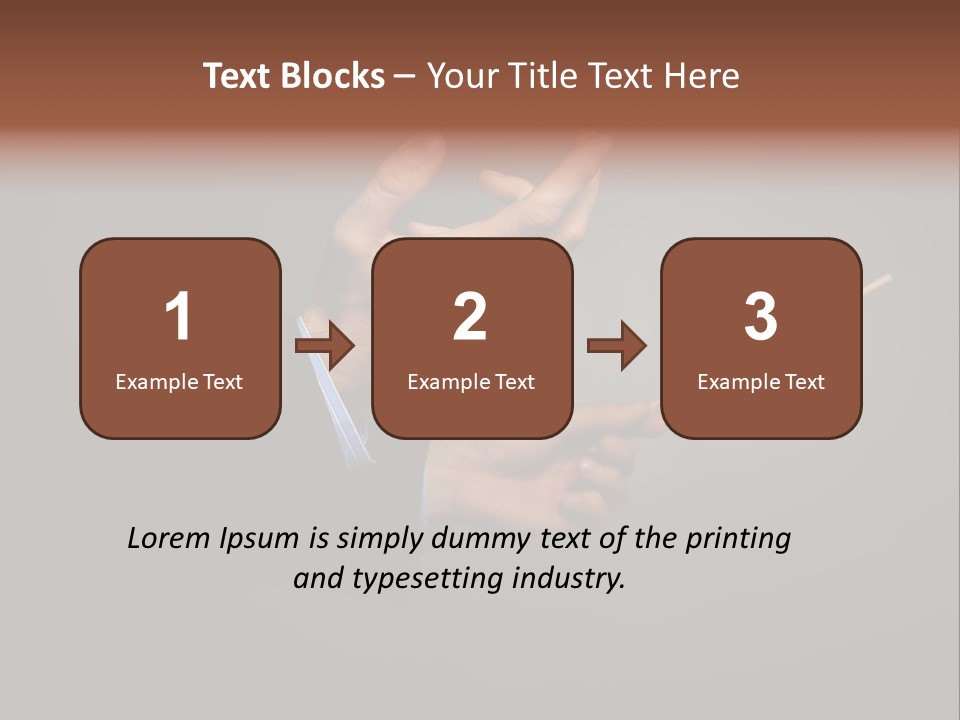 Hand Popular Choral PowerPoint Template