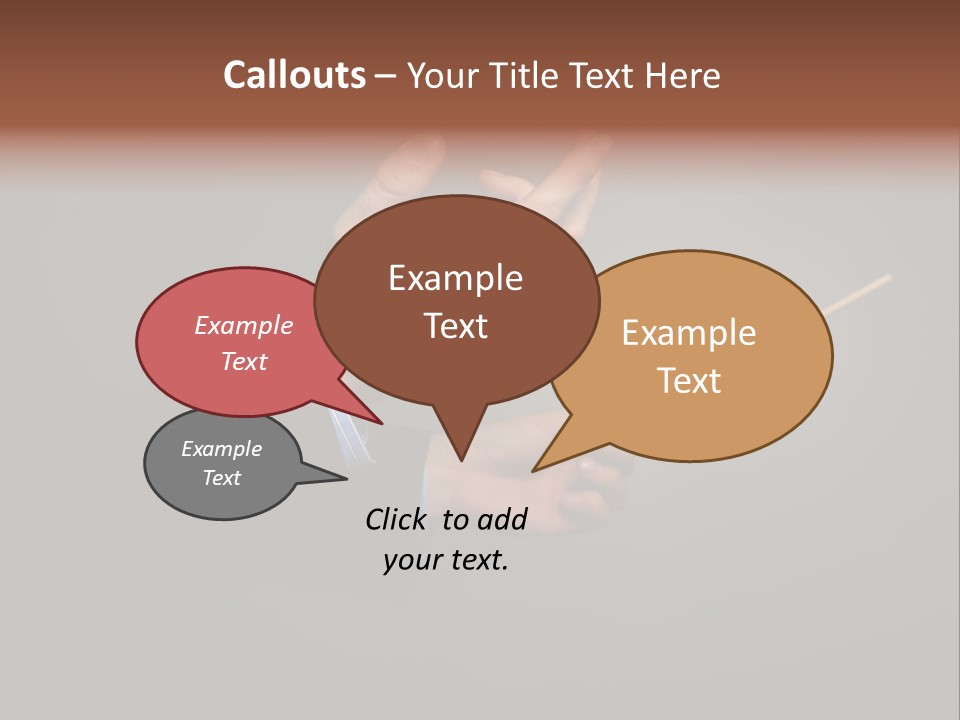 Hand Popular Choral PowerPoint Template