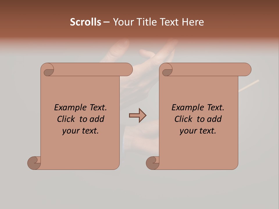 Hand Popular Choral PowerPoint Template