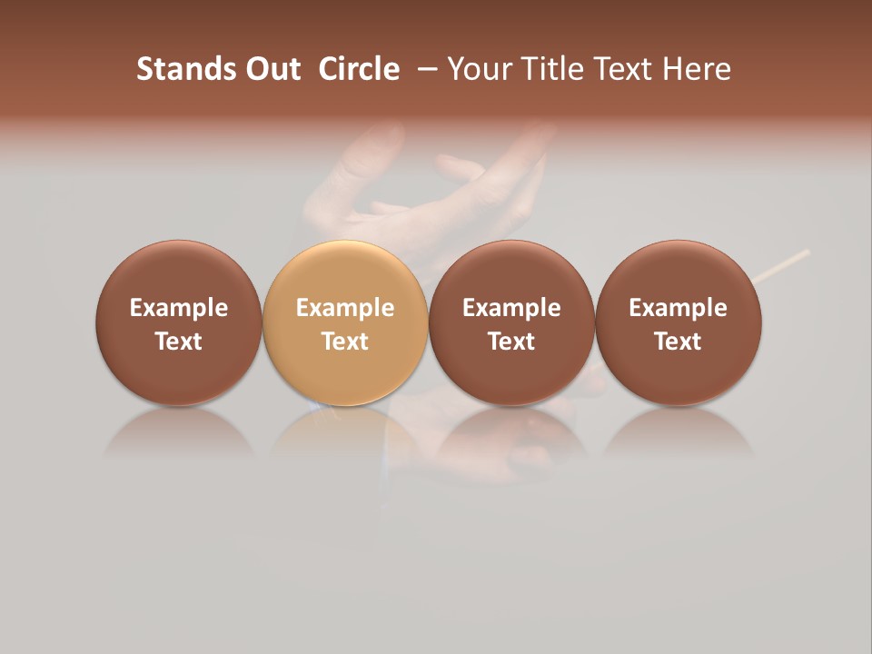 Hand Popular Choral PowerPoint Template