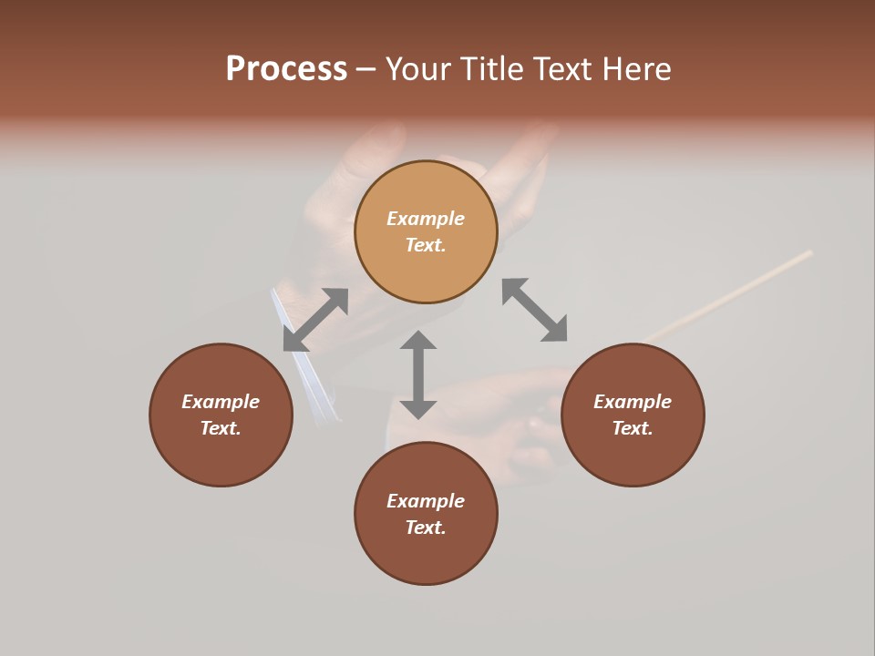 Hand Popular Choral PowerPoint Template