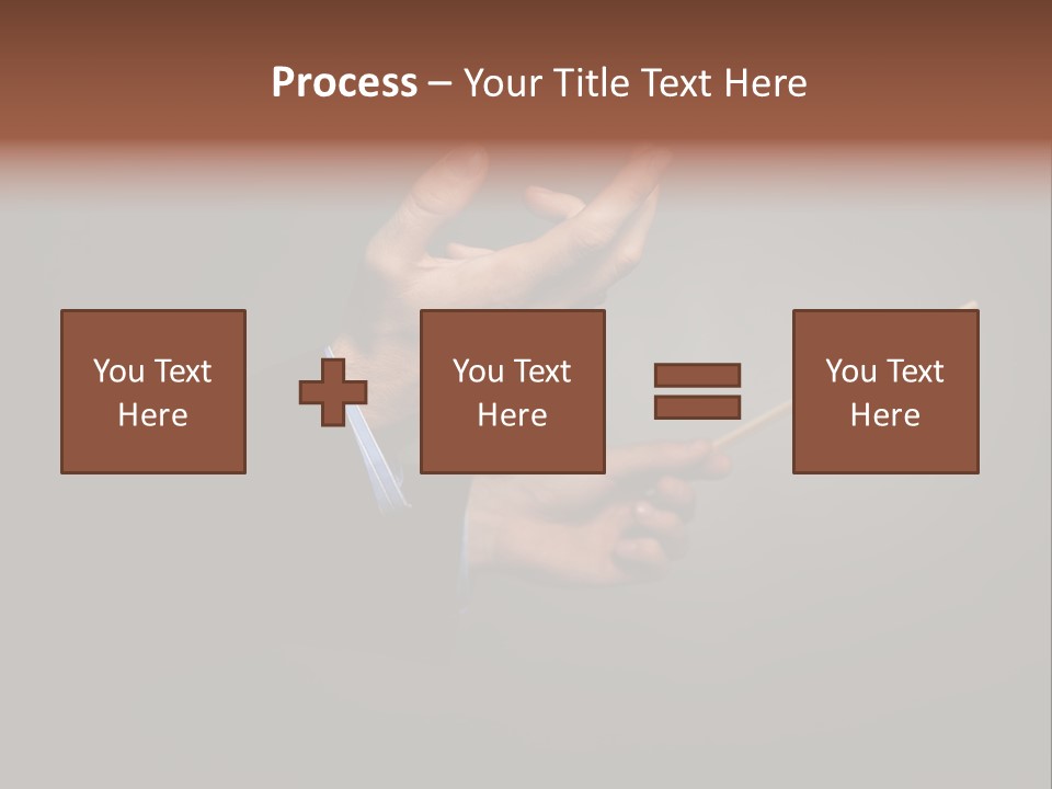 Hand Popular Choral PowerPoint Template