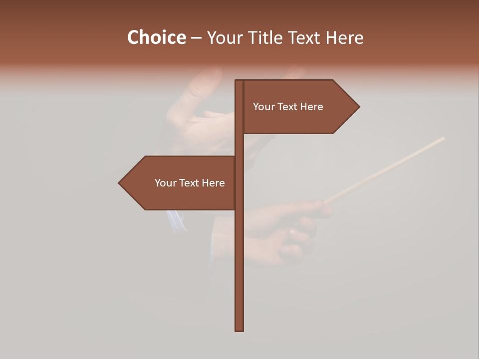 Hand Popular Choral PowerPoint Template