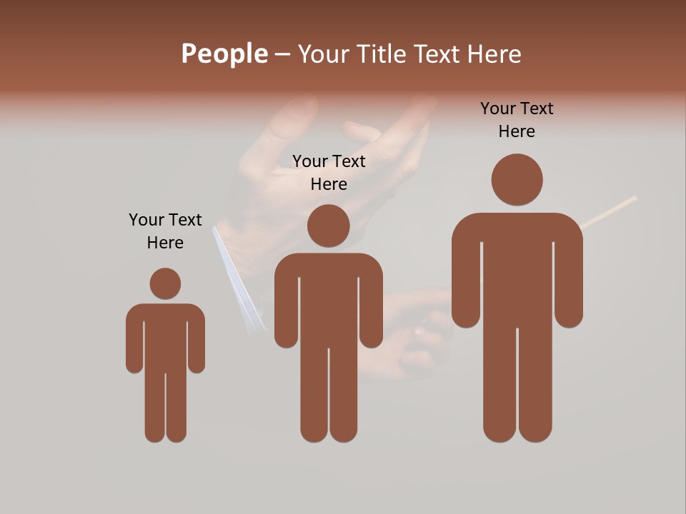 Hand Popular Choral PowerPoint Template