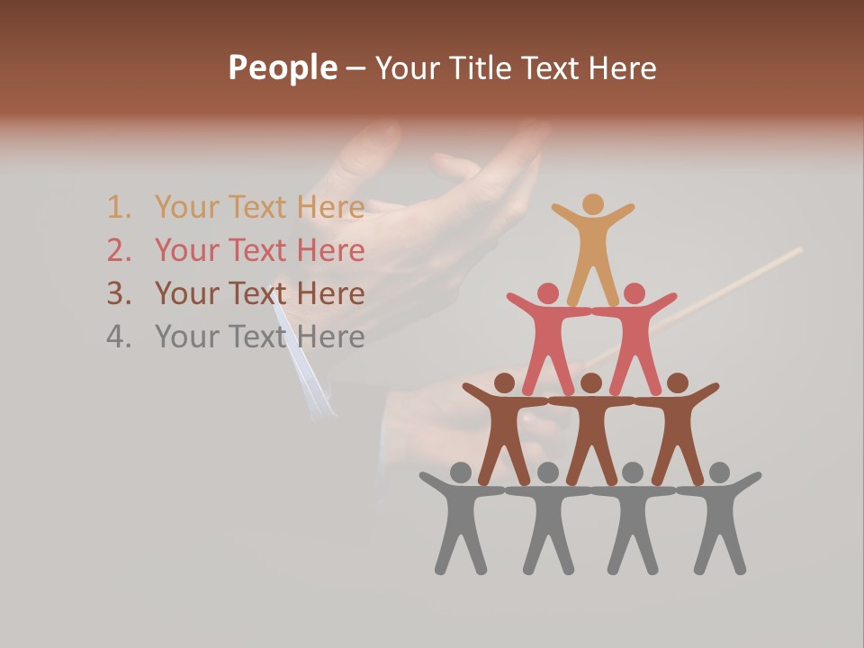 Hand Popular Choral PowerPoint Template