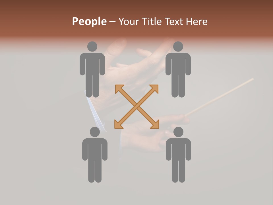 Hand Popular Choral PowerPoint Template