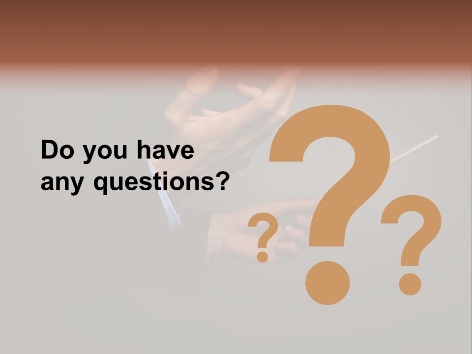 Hand Popular Choral PowerPoint Template