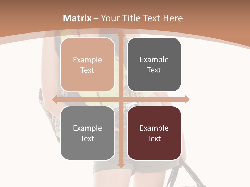 Backpacker Tropical Isolated PowerPoint Template