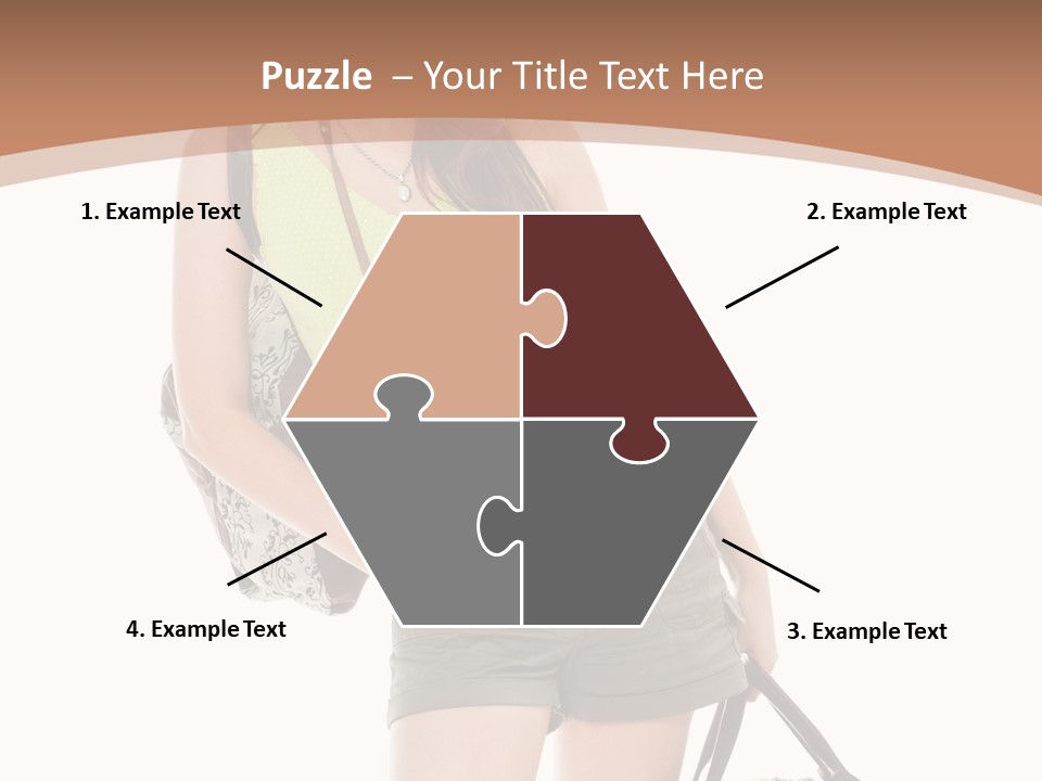 Backpacker Tropical Isolated PowerPoint Template