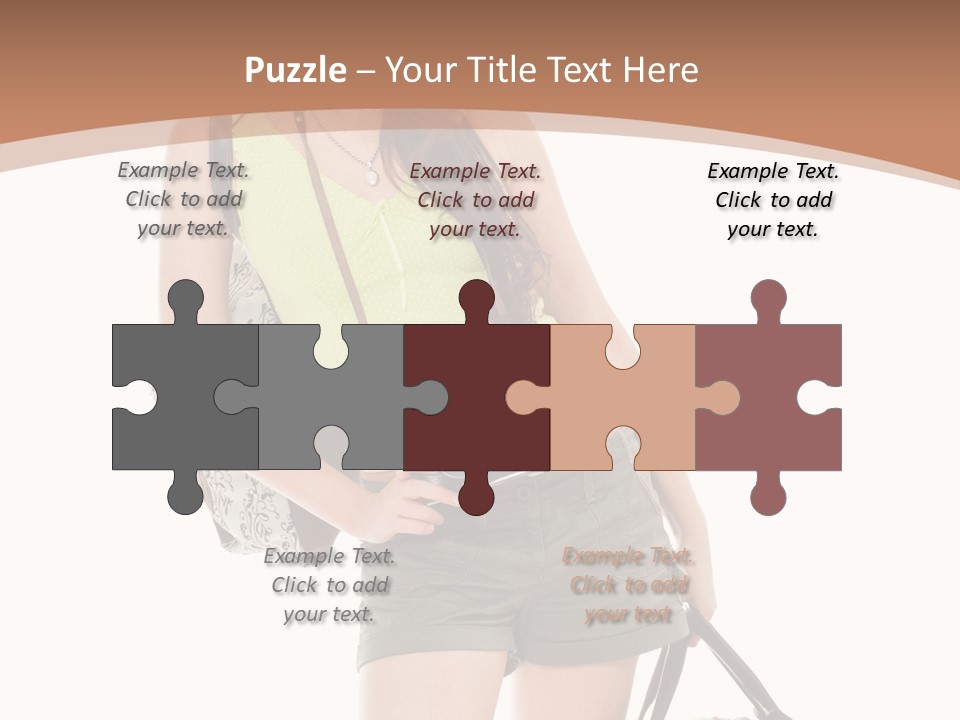 Backpacker Tropical Isolated PowerPoint Template