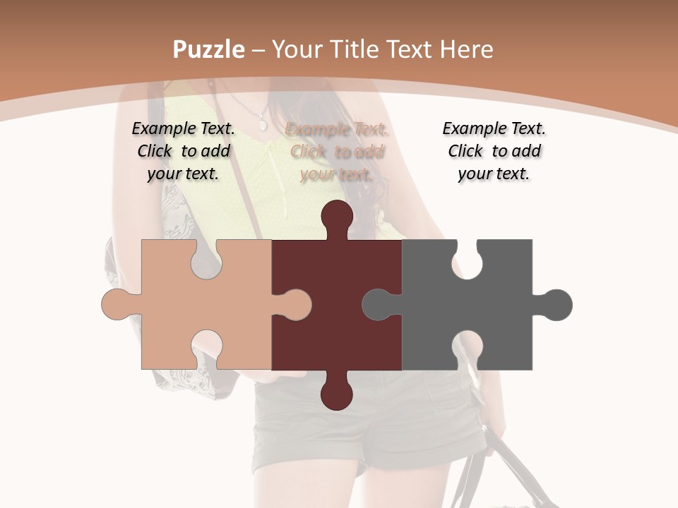 Backpacker Tropical Isolated PowerPoint Template