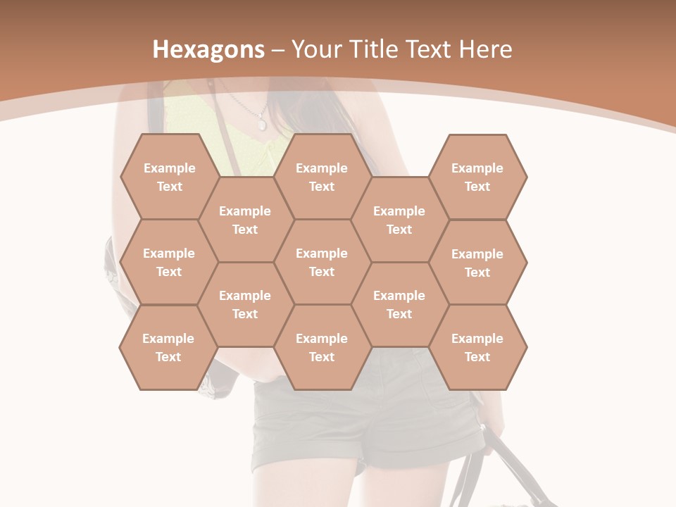 Backpacker Tropical Isolated PowerPoint Template