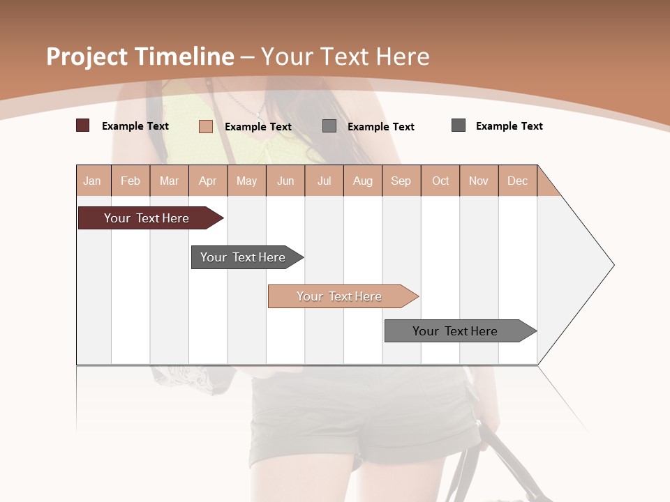 Backpacker Tropical Isolated PowerPoint Template