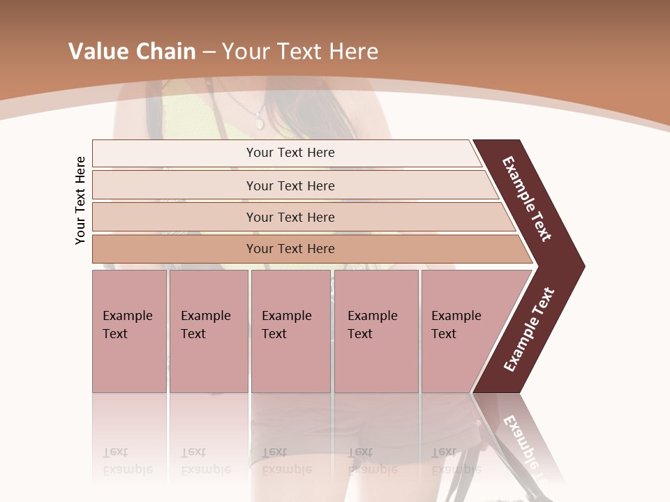 Backpacker Tropical Isolated PowerPoint Template