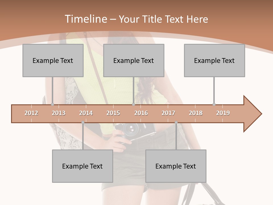 Backpacker Tropical Isolated PowerPoint Template
