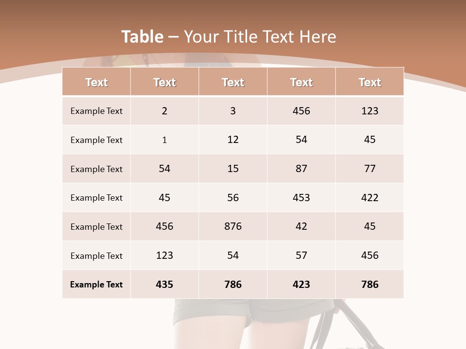 Backpacker Tropical Isolated PowerPoint Template