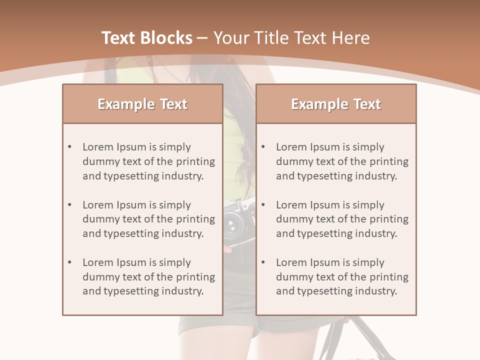 Backpacker Tropical Isolated PowerPoint Template