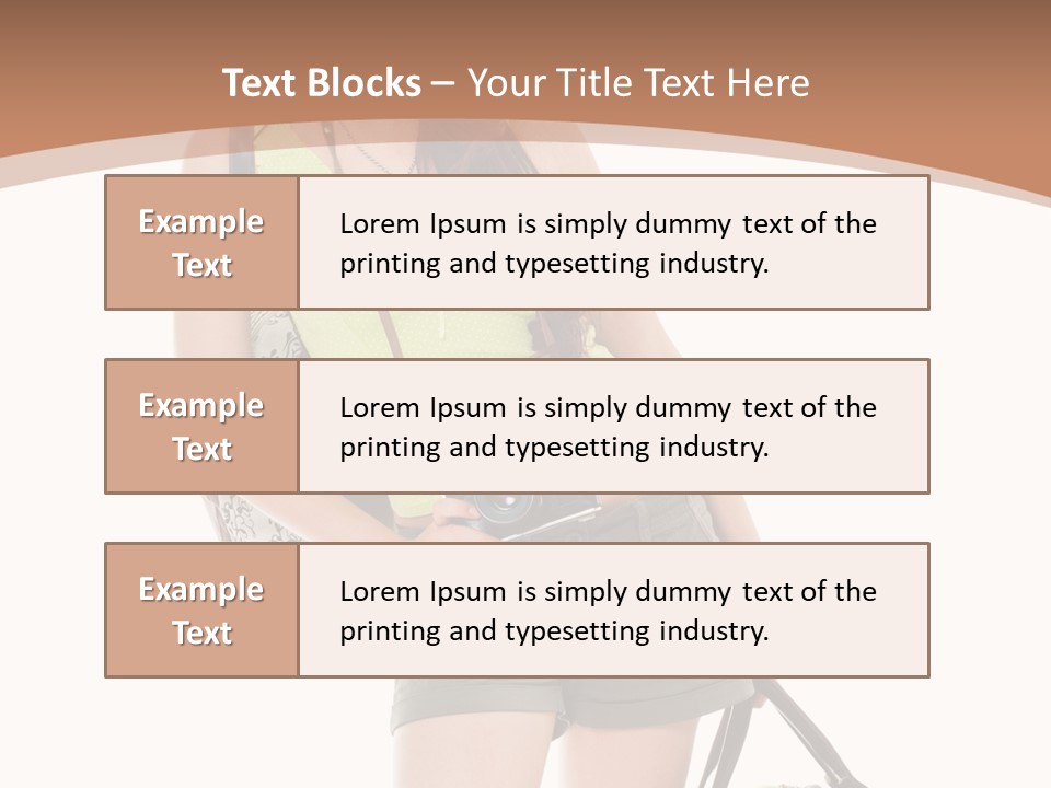 Backpacker Tropical Isolated PowerPoint Template