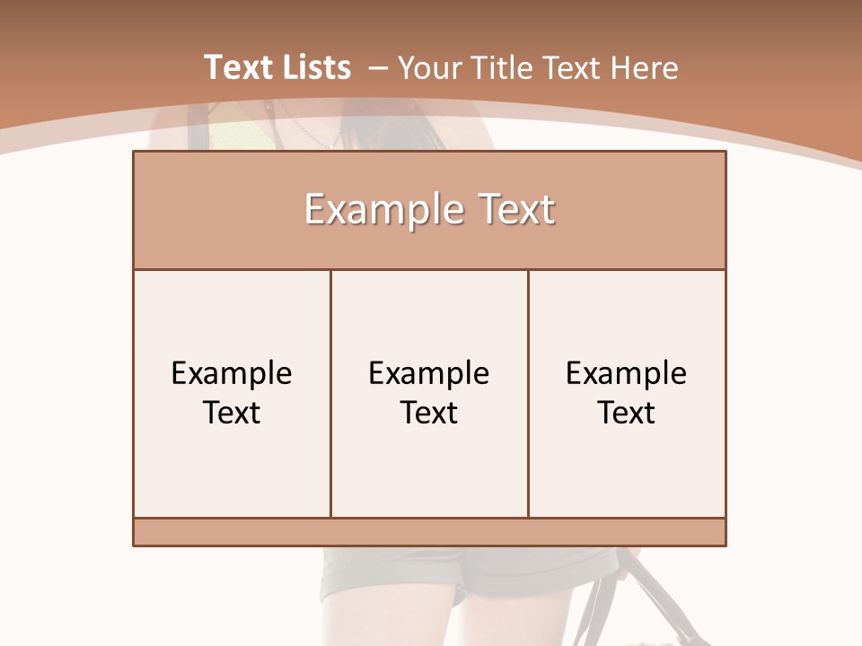 Backpacker Tropical Isolated PowerPoint Template