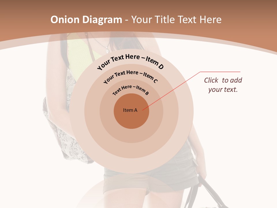 Backpacker Tropical Isolated PowerPoint Template