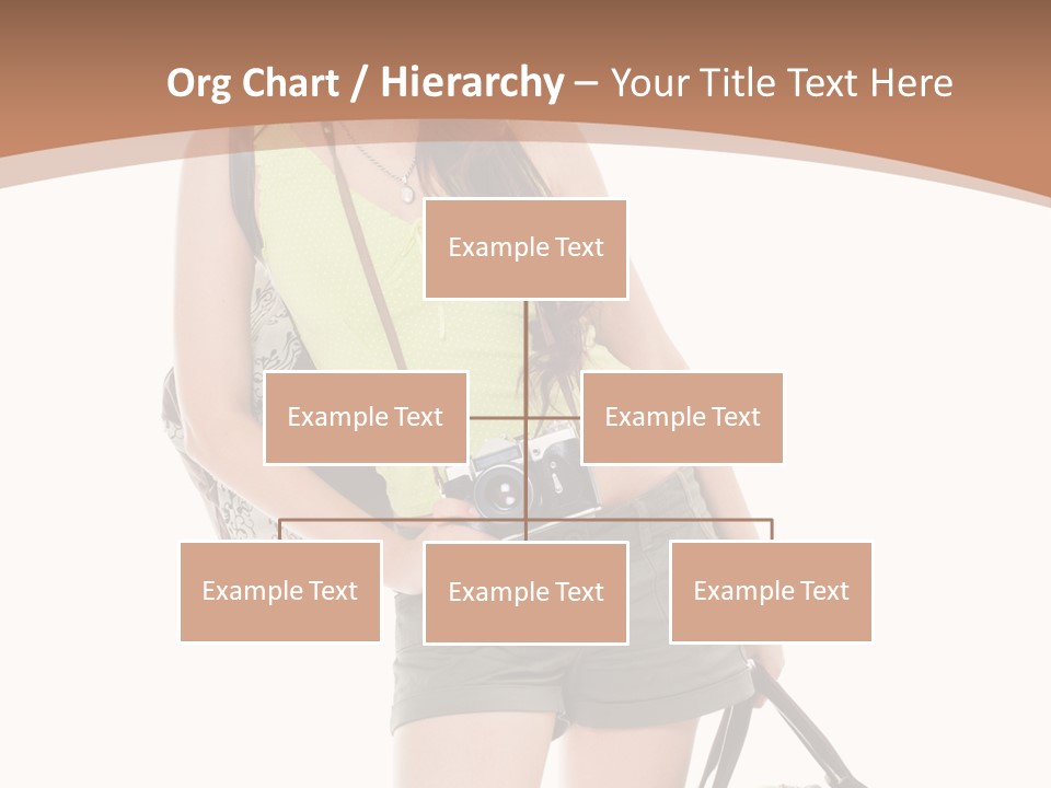 Backpacker Tropical Isolated PowerPoint Template