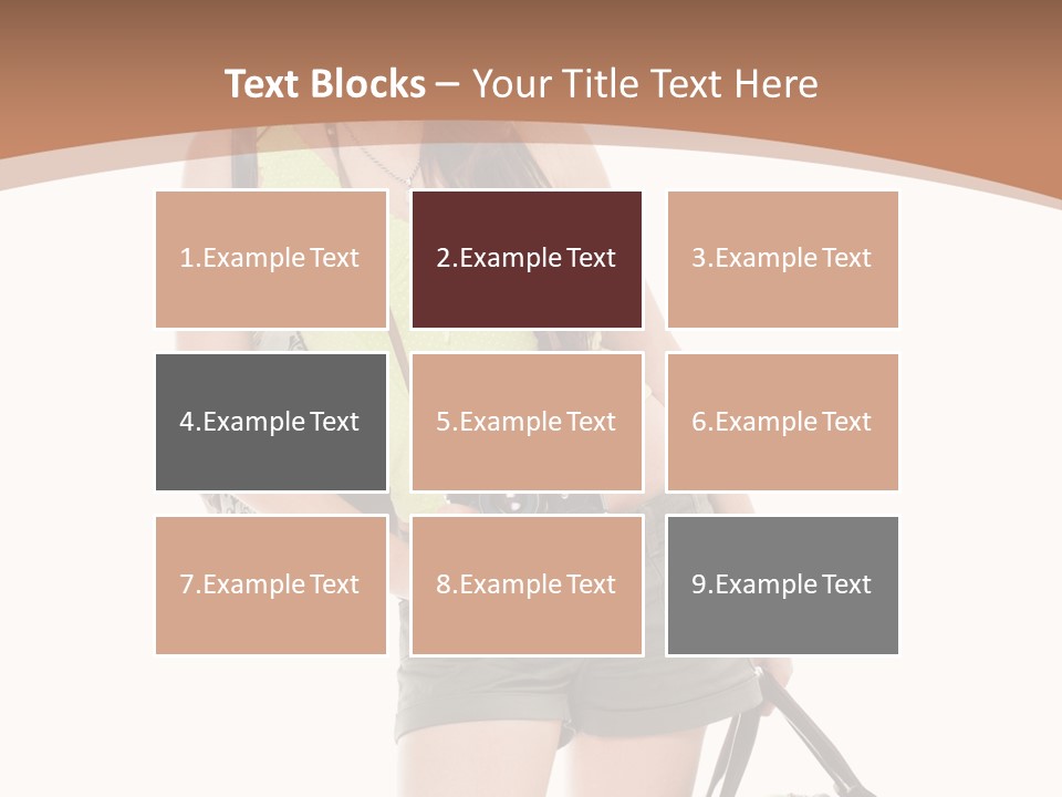 Backpacker Tropical Isolated PowerPoint Template