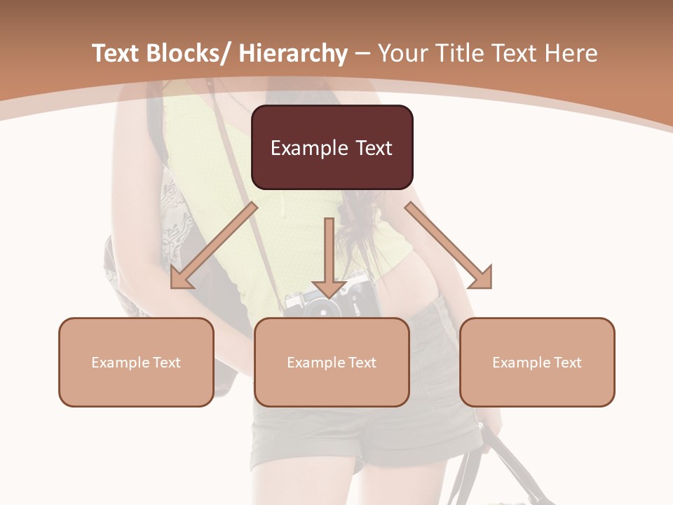 Backpacker Tropical Isolated PowerPoint Template