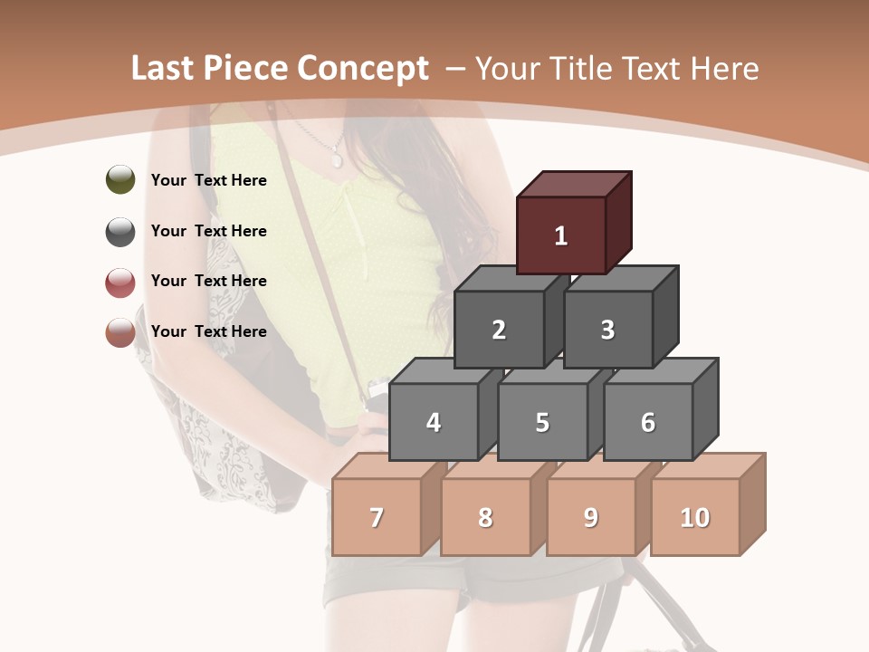 Backpacker Tropical Isolated PowerPoint Template
