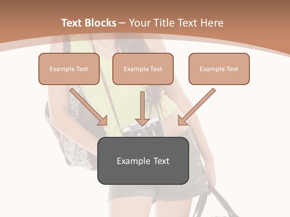 Backpacker Tropical Isolated PowerPoint Template