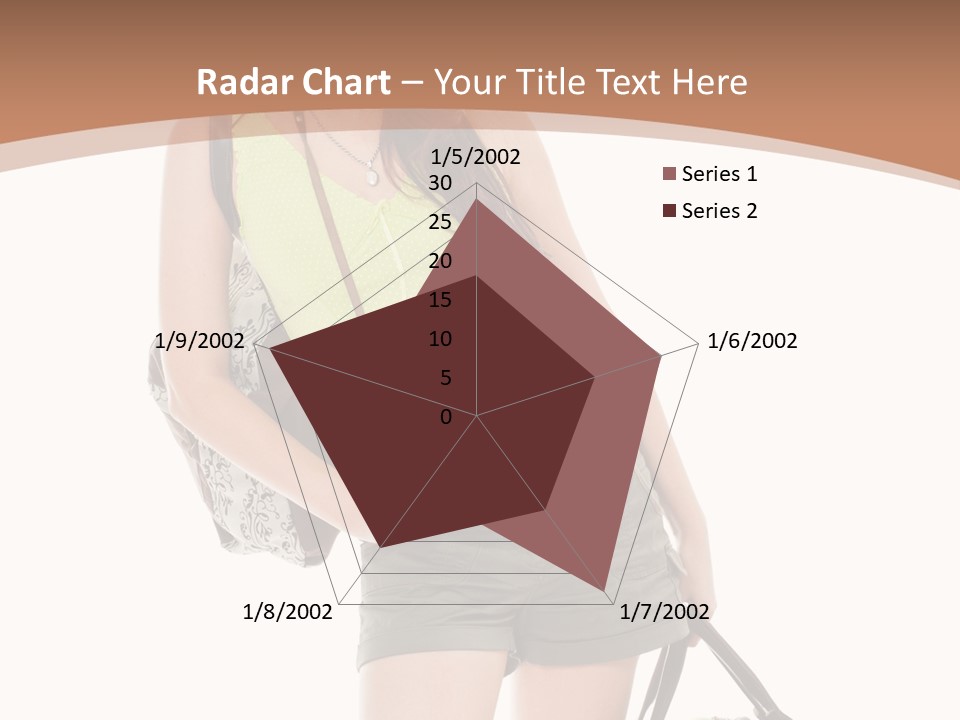 Backpacker Tropical Isolated PowerPoint Template