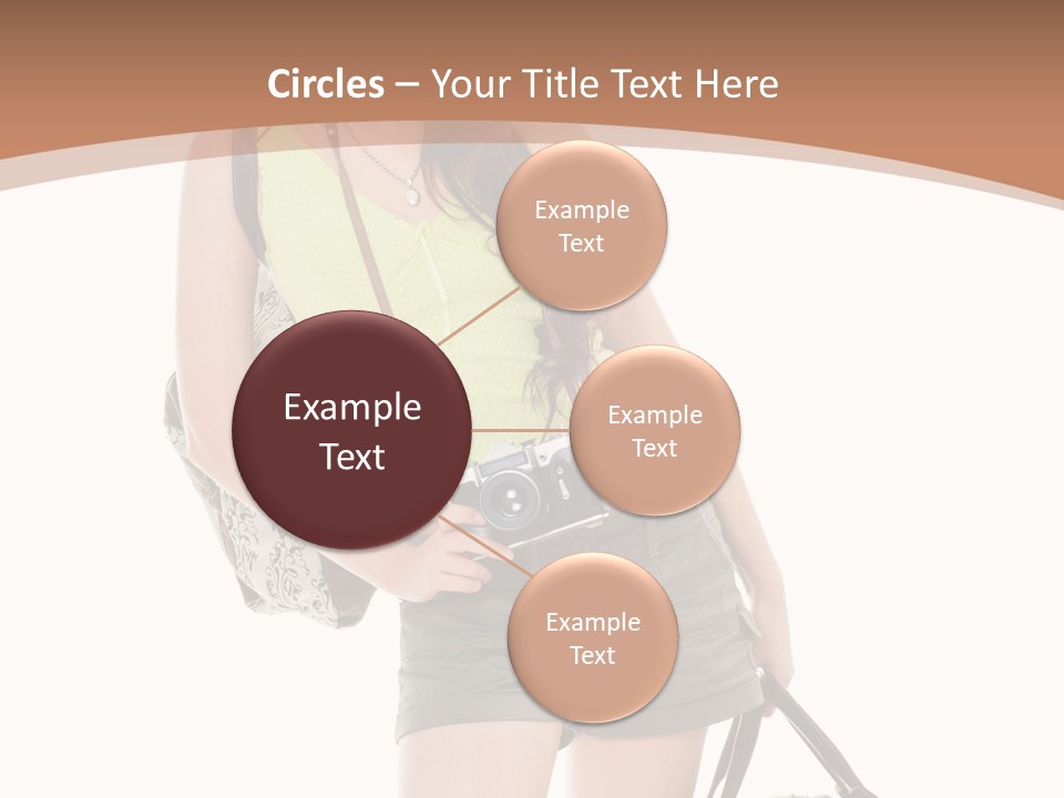 Backpacker Tropical Isolated PowerPoint Template