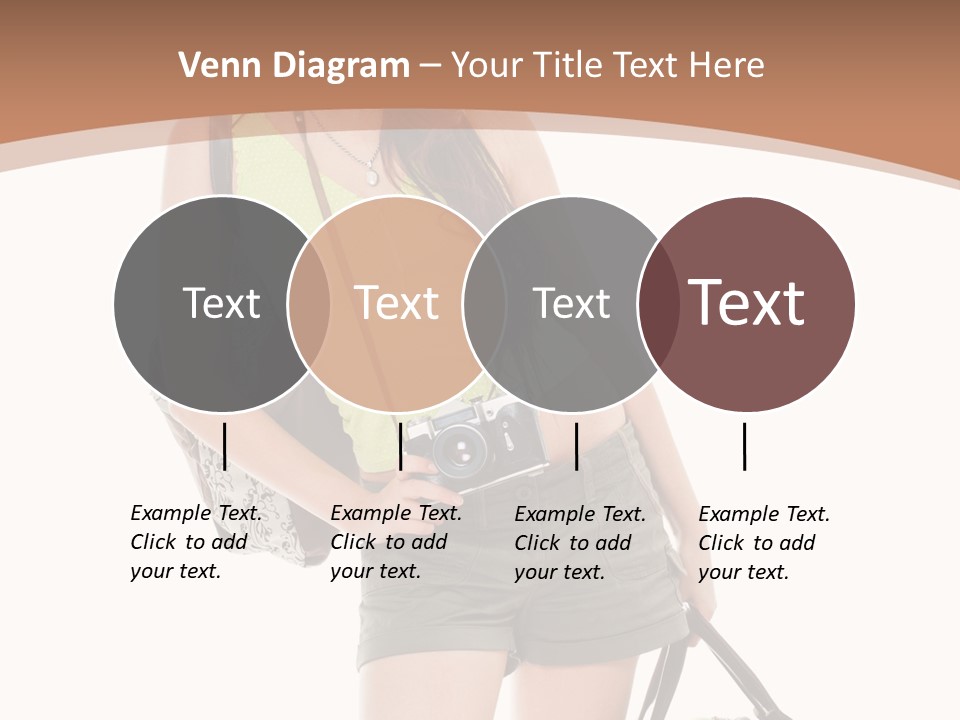 Backpacker Tropical Isolated PowerPoint Template